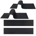 Sujetador de gancho y bucle para matrícula de coche, pegatinas fijas de doble cara de poliéster resistentes a altas temperaturas, 100x500mm