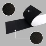Sujetador de gancho y bucle para matrícula de coche, pegatinas fijas de doble cara de poliéster resistentes a altas temperaturas, 100x500mm - Imagen 4