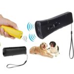 Linterna LED Ahuyentador de perros ultrasónico Entrenador de perros portátil, Single-headed Yellow - Imagen 2