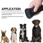 Linterna LED Ahuyentador de perros ultrasónico Entrenador de perros portátil, Single-headed Yellow - Imagen 3