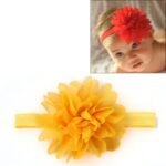 Diadema elástica para niña, diadema de flores para el cabello para niños