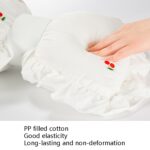 Almohada para la cabeza del coche con lazo, almohada para el cuello del asiento del coche, suministros cómodos para el coche de algodón, Cherry Lumbar Pillow - Imagen 4