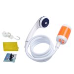 LLT-ES01 Dispositivo de baño para acampar al aire libre con ducha eléctrica para mascotas, estilo:, Standard (Orange White)