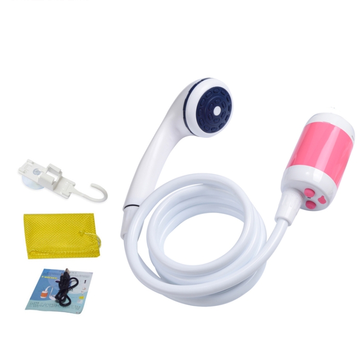 TBD0594643903.jpg LLT-ES01 Dispositivo de baño para acampar al aire libre con ducha eléctrica para mascotas, estilo:, Standard (Pink) - Imagen 1