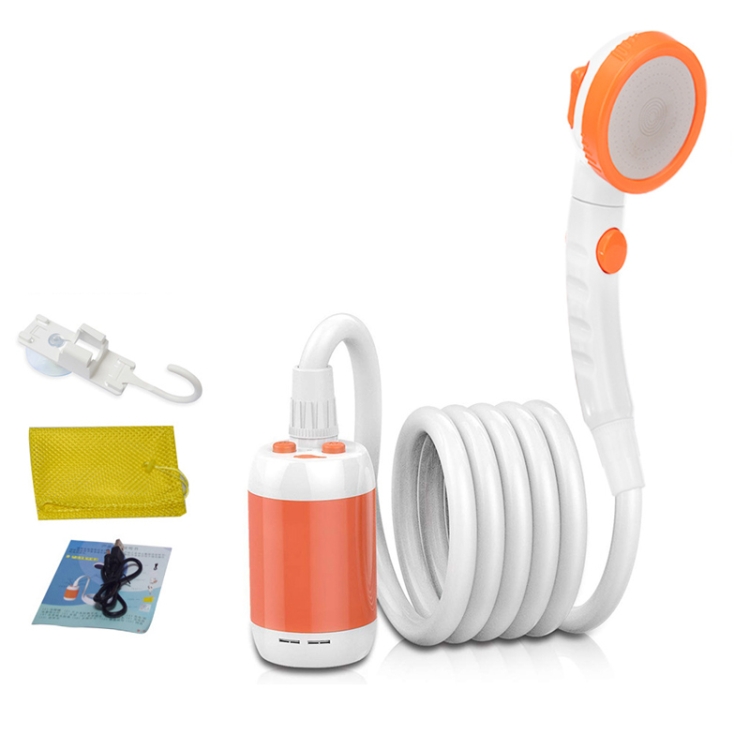 TBD0594643904.jpg LLT-ES01 Dispositivo de baño para acampar al aire libre con ducha eléctrica para mascotas, estilo:, High Match (Orange White) - Imagen 1