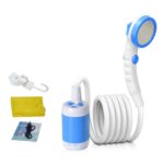 LLT-ES01 Dispositivo de baño para acampar al aire libre con ducha eléctrica para mascotas, estilo:, High Match (Sky Blue)