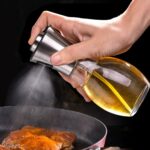 Botella de vidrio de acero inoxidable Barbacoa Cocina Condimento Olla de aceite Pulverizador Inyección de aceite Hervidor Botella de spray de aceite, Oil Spray Bottle - Imagen 2