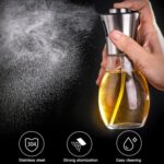 Botella de vidrio de acero inoxidable Barbacoa Cocina Condimento Olla de aceite Pulverizador Inyección de aceite Hervidor Botella de spray de aceite, Oil Spray Bottle - Imagen 3
