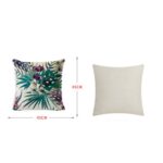 Funda de almohada de abrazo rojo de lino navideño de 3 piezas sin núcleo de almohada, 45 x 45cm - Imagen 3