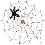 Lámpara LED de tela de araña con accesorios de decoración de ambiente de Halloween con control remoto, potencia:, USB-in - Imagen 2