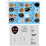3 piezas Halloween Horror vidrio decoración pegatina globo electrostático pegatina, Balloon Electrostatic Sticker - Imagen 2
