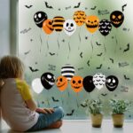 3 piezas Halloween Horror vidrio decoración pegatina globo electrostático pegatina, Balloon Electrostatic Sticker - Imagen 3