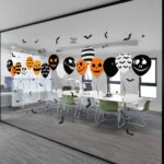 3 piezas Halloween Horror vidrio decoración pegatina globo electrostático pegatina, Balloon Electrostatic Sticker - Imagen 4