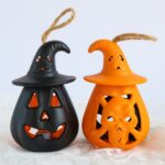 5 PCS Decoración de Halloween Linterna de calabaza Adornos luminosos LED Accesorios de diseño de lugar, Pumpkin Lantern - Imagen 2