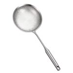 Colador de acero inoxidable 304, fideos para bolas de masa hervida, colador escurrido, tamiz de red para el hogar, 14cm