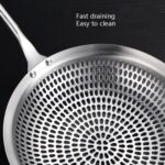 Colador de acero inoxidable 304, fideos para bolas de masa hervida, colador escurrido, tamiz de red para el hogar, 18cm - Imagen 4