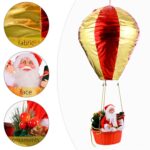 Decoración navideña Papá Noel Globo aerostático Tienda navideña Ambiente del hotel Decoración de techo, Santa Hot Air Balloon - Imagen 3
