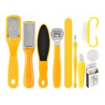 2 PCS 10 en 1 Set de herramientas de pedicura exfoliante Herramientas de pedicura
