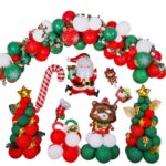 1SD2021006 Globos de película de aluminio para decoración de fiesta de Navidad, estilo:, Wreath