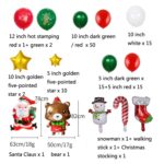 1SD2021006 Globos de película de aluminio para decoración de fiesta de Navidad, estilo:, Wreath - Imagen 3