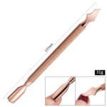 3 piezas de acero inoxidable, oro rosa, doble cabeza, acero, empuje, piel muerta, tijeras, juego de uñas, estilo:, 01 Big Head - Imagen 2