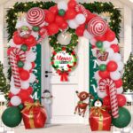 Conjunto de globos de arco de decoración navideña, estilo:, Balloon Bhain 2