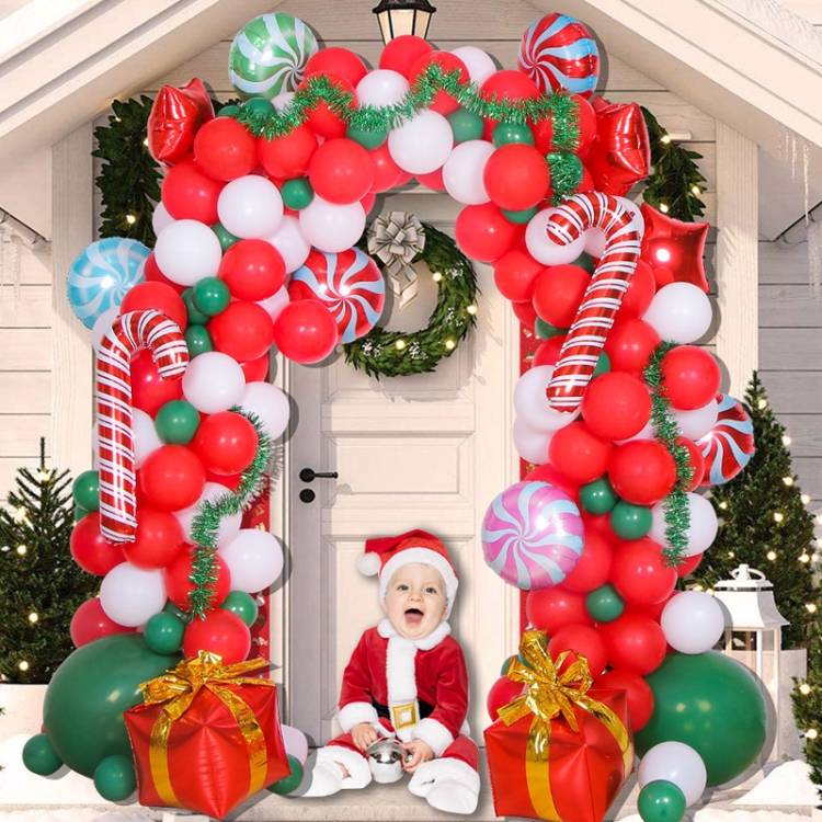 TBD0595470805.jpg Conjunto de globos de arco de decoración navideña, estilo:, Set 3 - Imagen 1