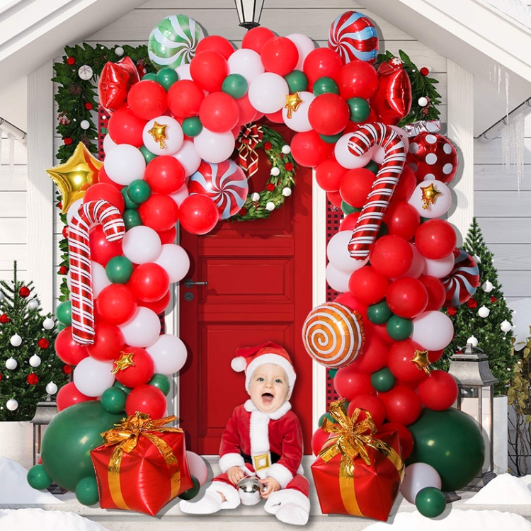 TBD0595470807.jpg Conjunto de globos de arco de decoración navideña, estilo:, Set 5 - Imagen 1