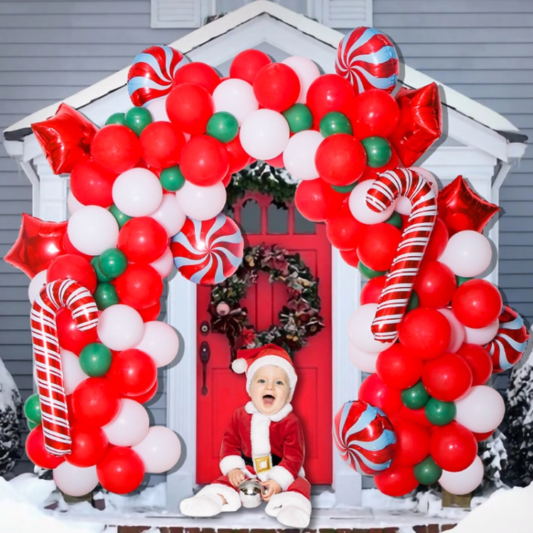 TBD0595470808.jpg Conjunto de globos de arco de decoración navideña, estilo:, Set 6 - Imagen 1