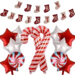 SD20205 Juego de globos para decoración de fiestas navideñas, estilo:, Red 1