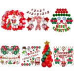 SD20205 Juego de globos para decoración de fiestas navideñas, estilo:, Red 1 - Imagen 2