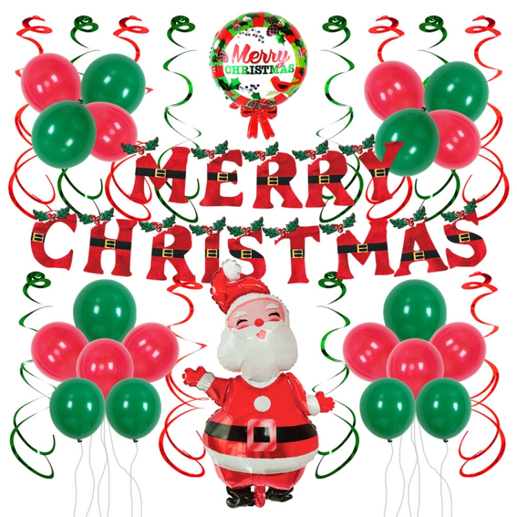 TBD0595470903.jpg SD20205 Juego de globos para decoración de fiestas navideñas, estilo:, Santa - Imagen 1