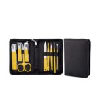 Juego de cortaúñas Juego de manicura Cortaúñas de acero inoxidable Herramienta de manicura, 9 In 1
