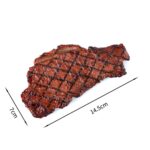 Accesorios de fotografía de modelo de comida de simulación, 1 PC Linger Steak - Imagen 2