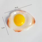 Accesorios de fotografía de modelo de comida de simulación, 3 PCS Poached Egg - Imagen 2