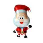 10 globos de película de aluminio para decoración navideña, estilo:, Cute Santa