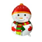 10 globos de película de aluminio para decoración navideña, estilo:, Snowman