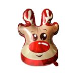 10 globos de película de aluminio para decoración navideña, estilo:, Deer Head