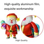 10 globos de película de aluminio para decoración navideña, estilo:, Large Santa - Imagen 3