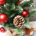 SYCT74 Decoraciones Navideñas Mini Árbol de Navidad Blanco PE Frutos Rojos, 40cm, 50cm - Imagen 4