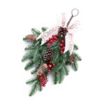 50 cm al revés árbol de Navidad decoración PE rojo fruta colgante de pared de ratán, PE Red Fruit Wall Hanging Rattan - Imagen 3