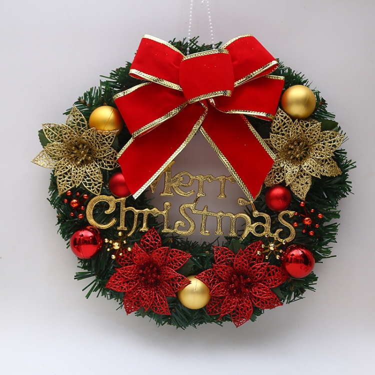TBD0595697901.jpg Decoración de Navidad Guirnalda Guirnalda Colgante de puerta de ratán, Red Flower - Imagen 1
