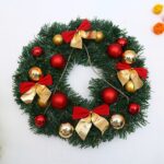 Decoración de Navidad Guirnalda Guirnalda Colgante de puerta de ratán, Chain