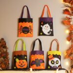 3 PCS SYSDWS05 Bolsa de dulces de regalo no tejida de Halloween - Imagen 2
