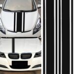Pegatinas para capó de coche, 2 uds., pegatina para cuerpo de etileno a rayas de carreras modificadas