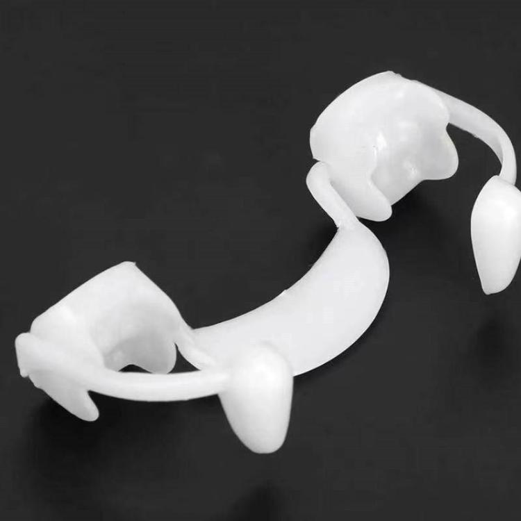TBD0595700701.jpg 4 piezas de decoración de Halloween, dientes de vampiro, dientes de zombi retráctiles, embalaje:, OPP - Imagen 1
