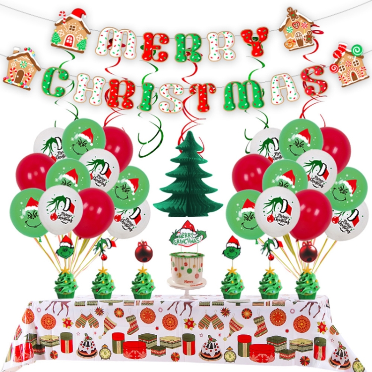 TBD0595701404.jpg Juego de globos de película de aluminio de látex para fiesta de decoración navideña, estilo:, Candy Fruit House Strange Jamming - Imagen 1