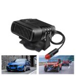 Calentador de coche, descongelación de viento frío y cálido y desempañador de nieve, 12V Black