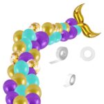 Juego de globos de látex con cola de sirena de 12 pulgadas para decoración de fiesta de cumpleaños 5011