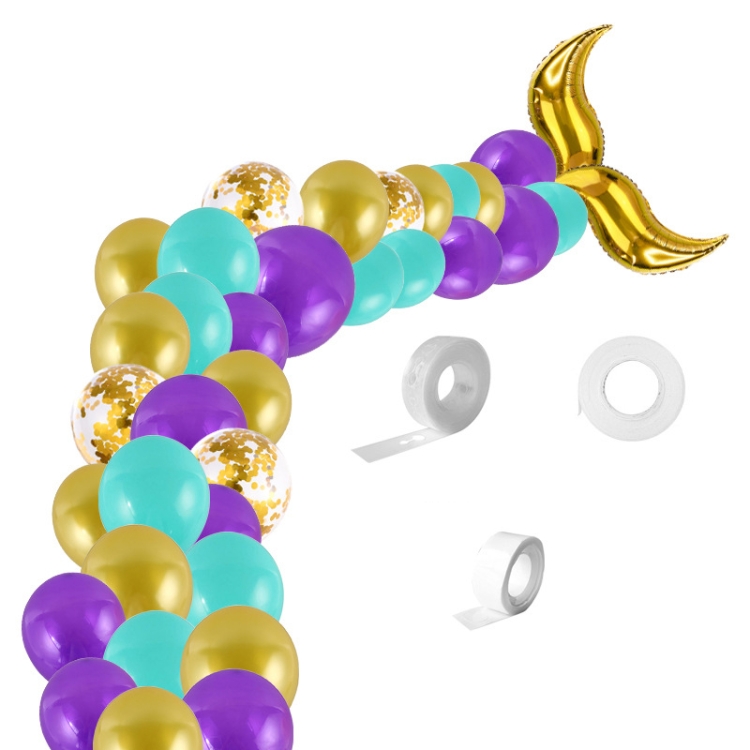 TBD0595701901A.jpg Juego de globos de látex con cola de sirena de 12 pulgadas para decoración de fiesta de cumpleaños 5011 - Imagen 1